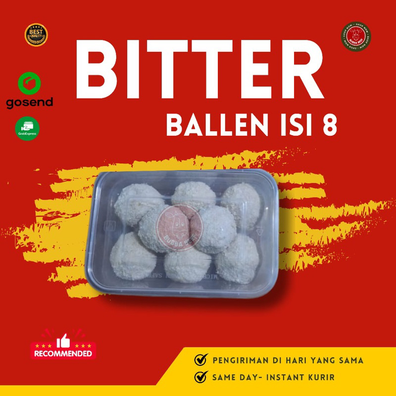 

Bitter ballen isi 8 pcs/camilan frozen/makanan beku/camilan beku