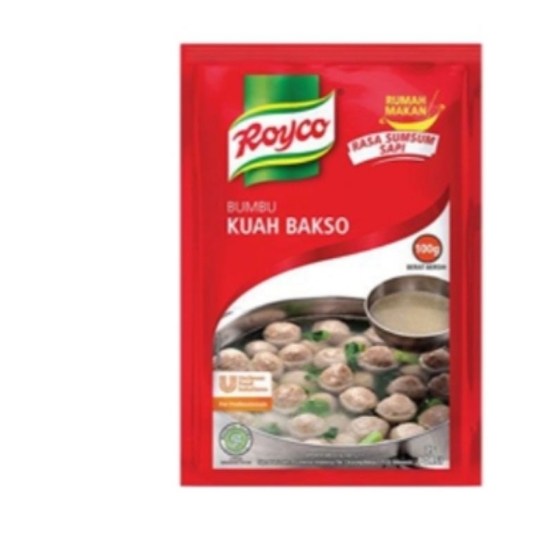 

ROYCO BUMBU KUAH BAKSO 100 GRAM ( 1 KARTON ) ISI 36 PCS