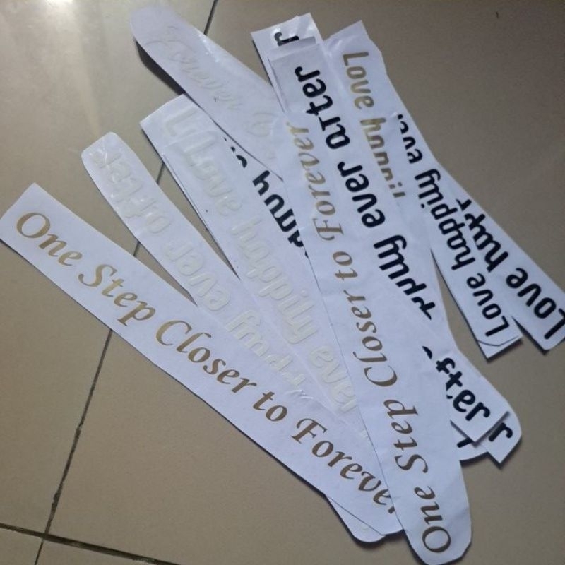 

Cutting Sticker Wedding Quote