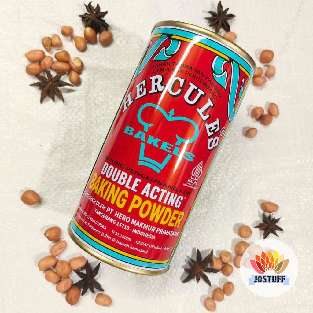 

Hercules Baking Powder Double Actiong Tepung Pengembang Kue 450 Gram