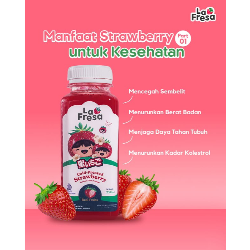 

ColdPressed Strawberry | Minuman Sari Buah Strawberry | Minuman Sehat