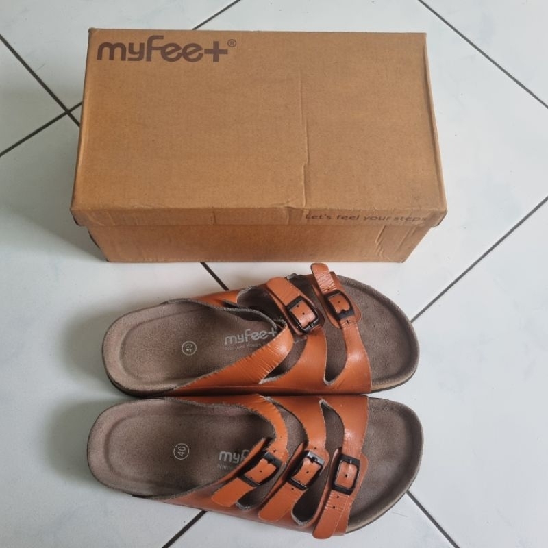 preloved sandal myfeet F3 Camel uk.40