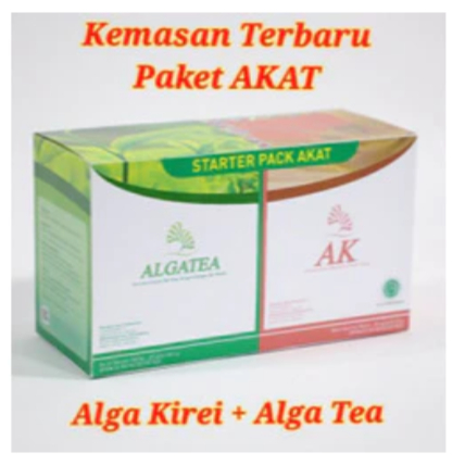 

PAKET ALGA KIREI + ALGA TEA ( AKAT ) 1 Box Isi 40 Sachet