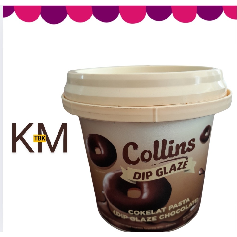 

Collins Dip Glaze Coklat 250 gr & 500 gr (Repack)