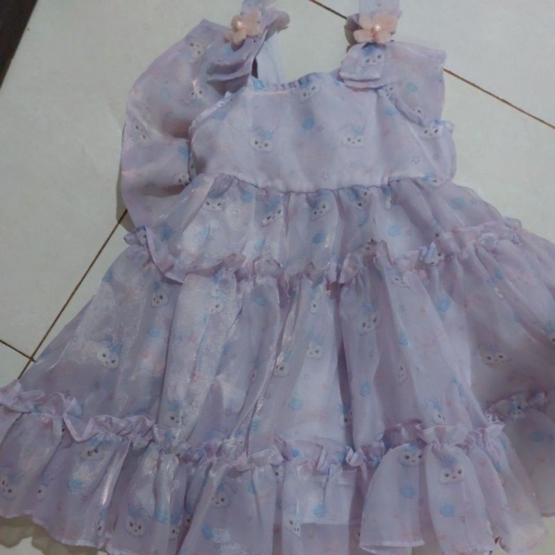 dress pesta stella lou anak umur 4 tahun anak perempuan