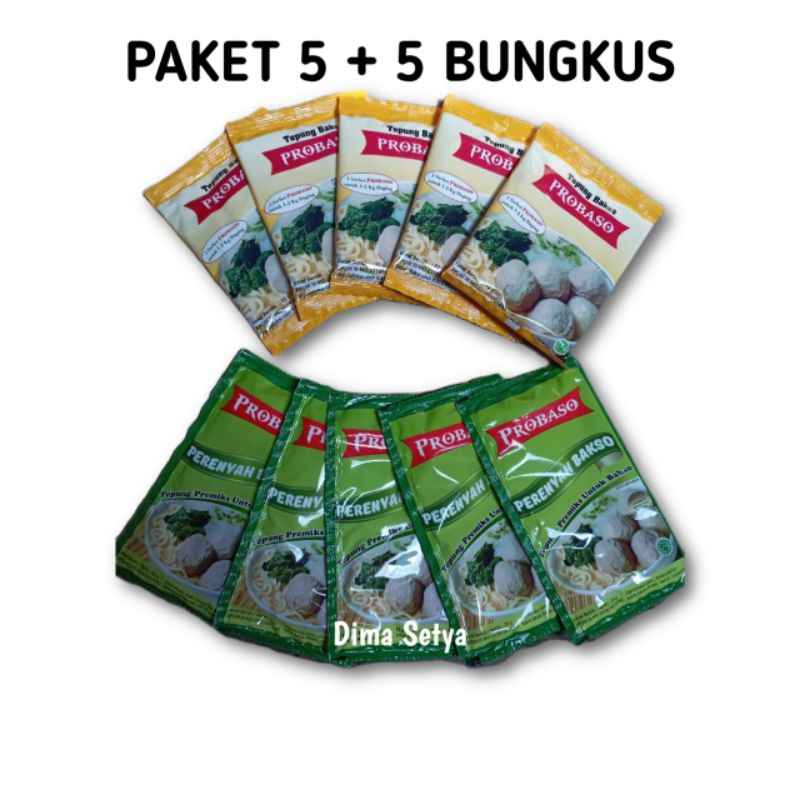 

PROBASO tepung pengenyal & perenyah bakso ( paket 5 + 5 bungkus)