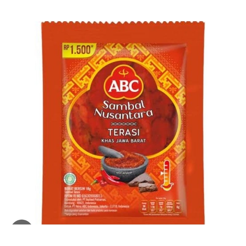 

sambel terasi abc 1 sachet