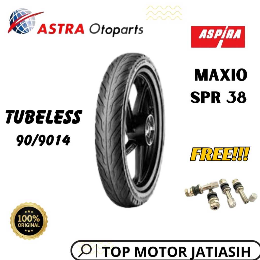 BAN ASPIRA TUBELESS / BAN TUBLES ASPIRA MAXIO 90/9014 SPR 38 TL