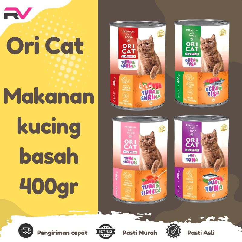 Ori cat kaleng, makanan basah kucing