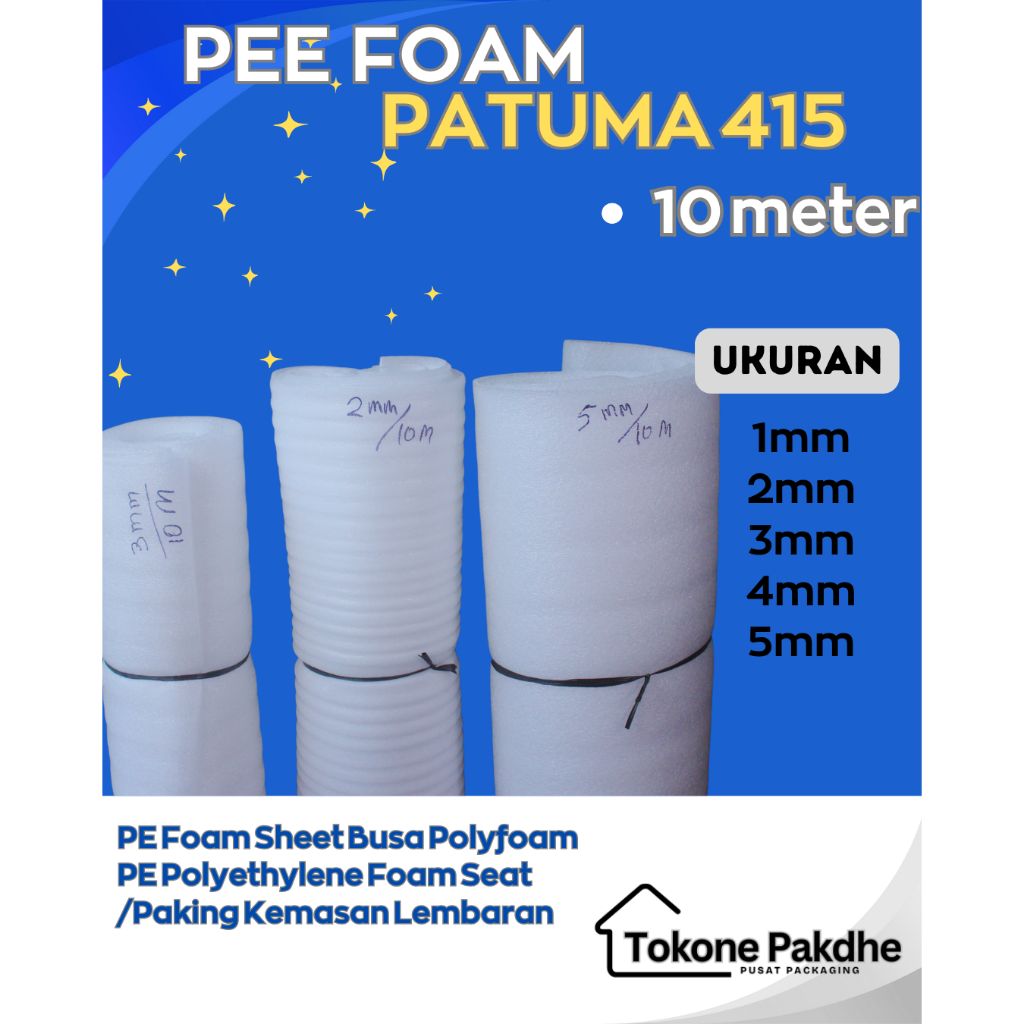 PE Foam Sheet Busa Polyfoam PE Polyethylene Foam Seat /Paking Kemasan Lembaran
