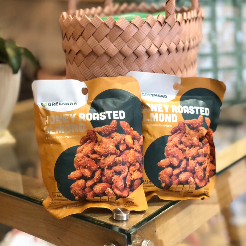 

Greenara One Serving Honey Roasted Almond 30g / Almond Madu