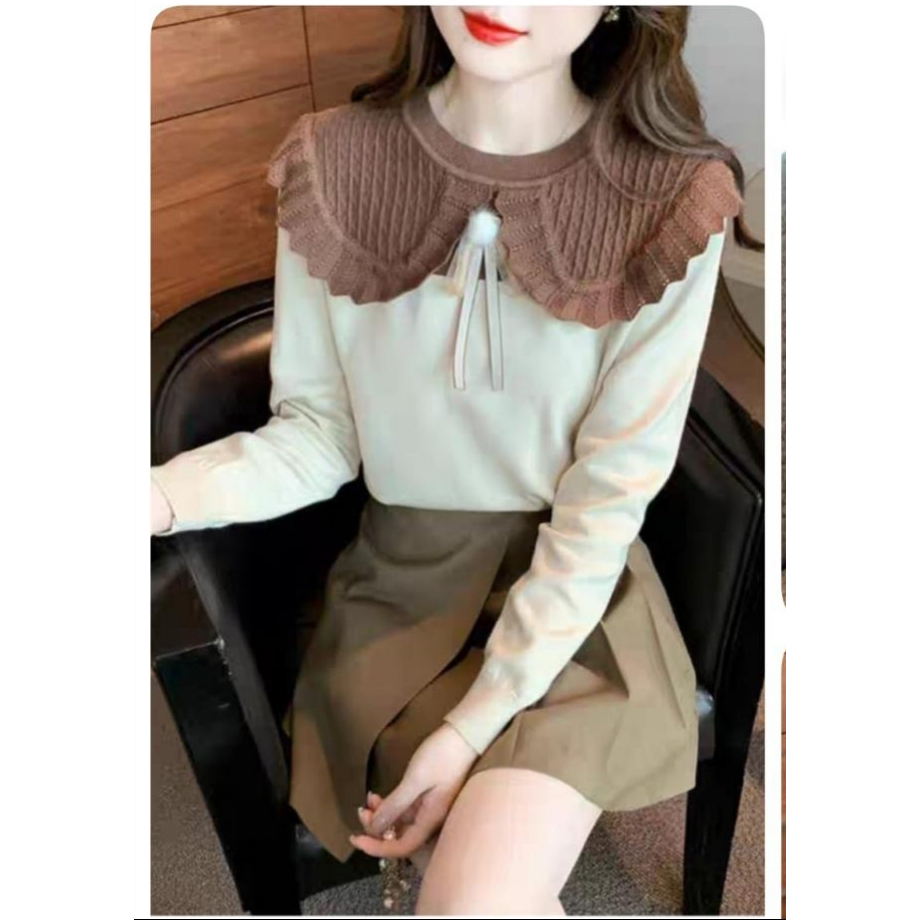 ASFASHION-ATASAN WANITA TERBARU-BAJU ATASAN WAANITA JUMBO-BLUS IMPORT-BLUS BANGKOK