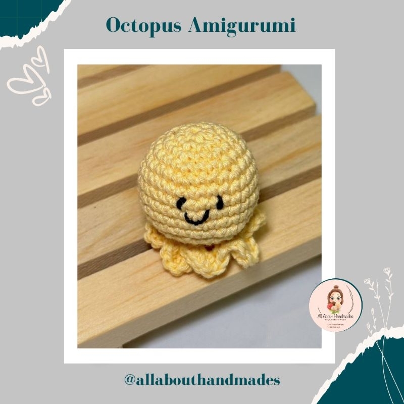 Octopus Rajut | Octopus Amigurumi | Octopus | Octopus Keychain | Gantungan Hp | Properti Foto | Hadi
