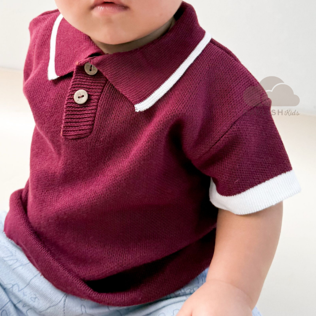 Kai Polo Knit Shirt Anak Dan Bayi / Atasan Kaos Knit Laki-laki - Baelish