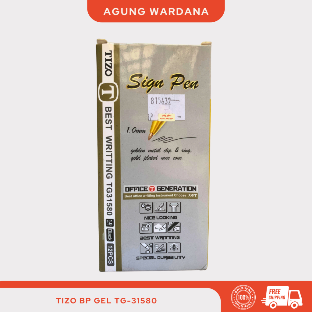 BOLPOIN TANDA TANGAN TIZO BP GEL TG-31580