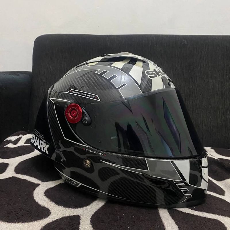 Helm Fullface Full Carbon Shark Race R Pro GP Zarco Wintertest (L)