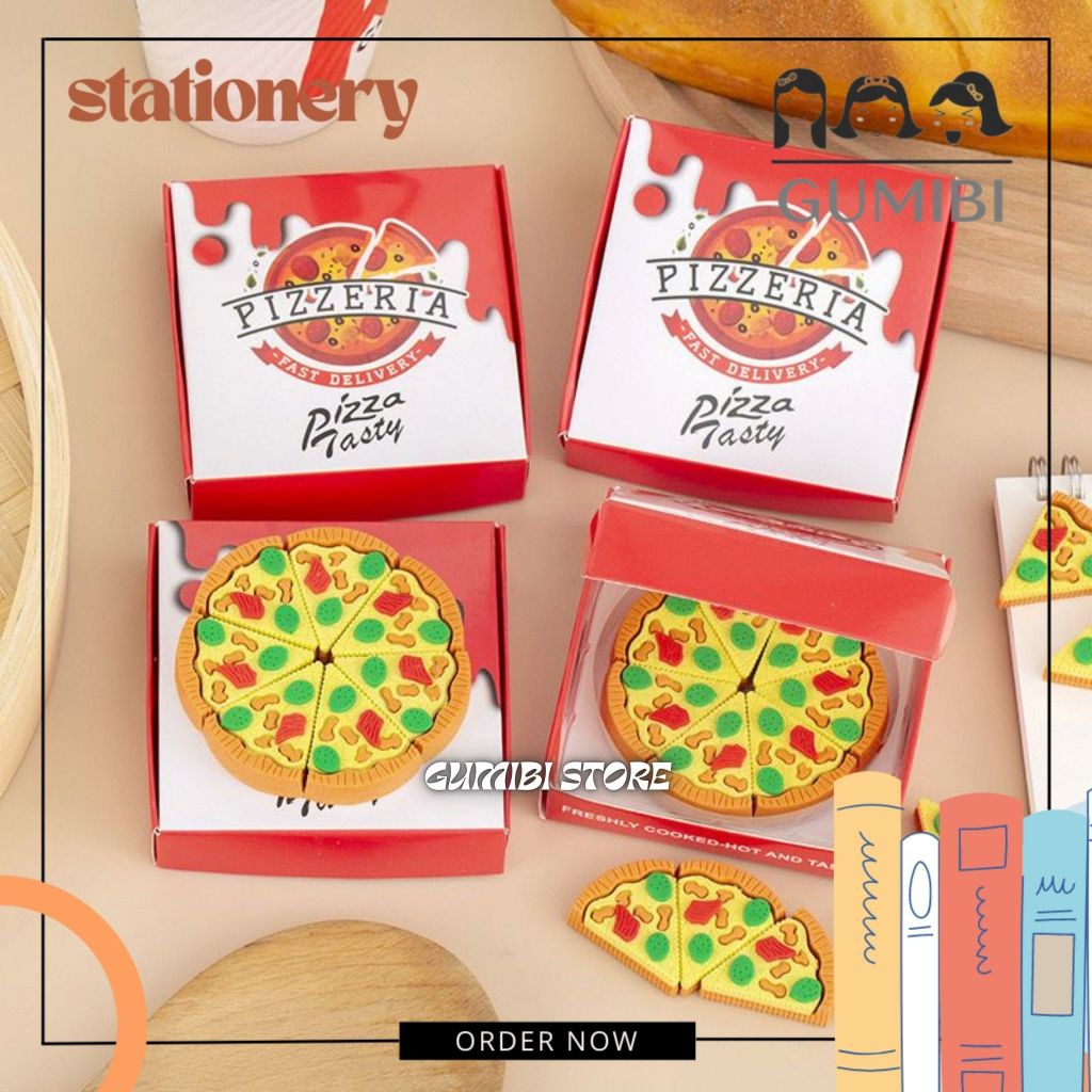 

PENGHAPUS PIZZA 1 LOYANG PENGHAPUS PENSIL KARAKTER MOTIF PIZZA MAKANAN ERASER PREMIUM TERMURAH