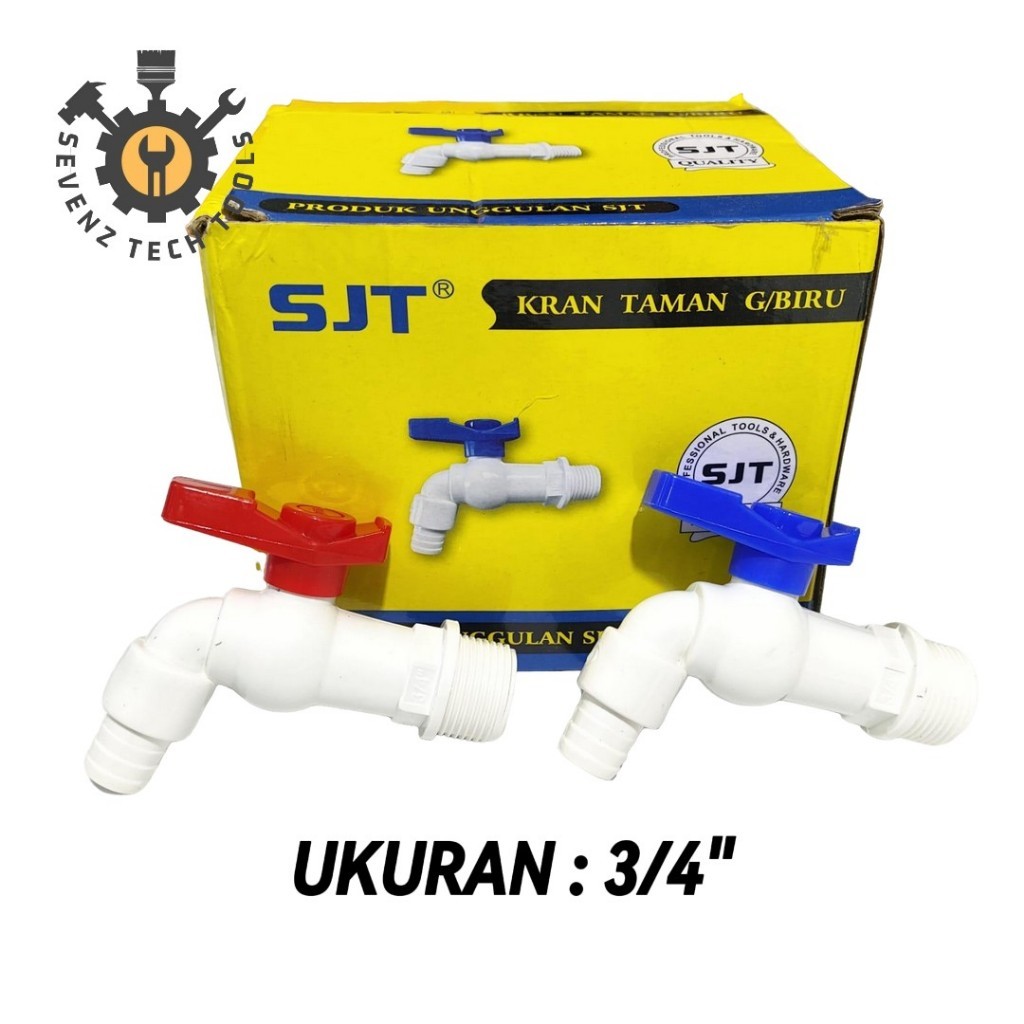SJT KERAN TEMBOK PLASTIK 3/4" KRAN AIR TAMAN/KAMAR MANDI 3/4" SUPER MURAH