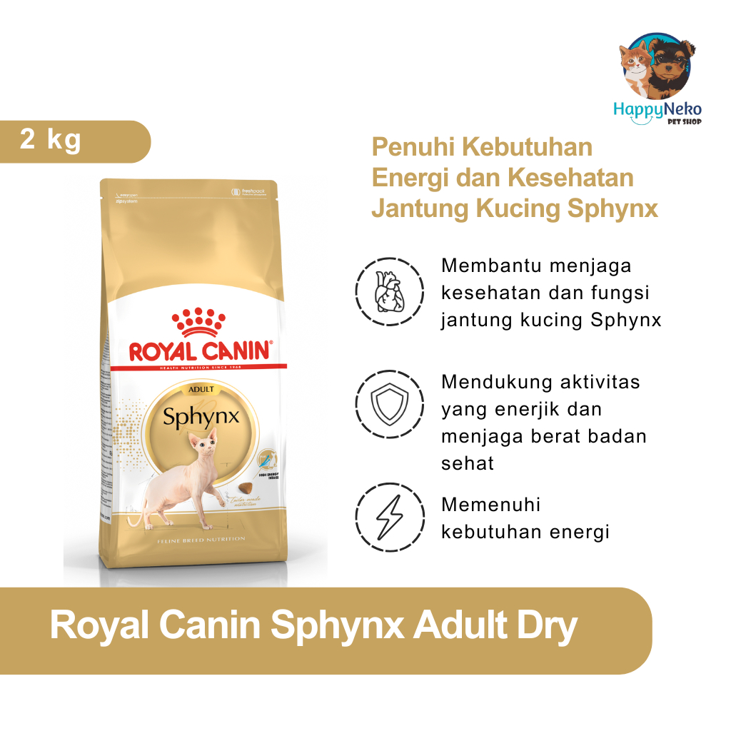 ROYAL CANIN SPHYNX ADULT 2KG FRESHPACK MAKANAN KUCING SPHYNX DEWASA