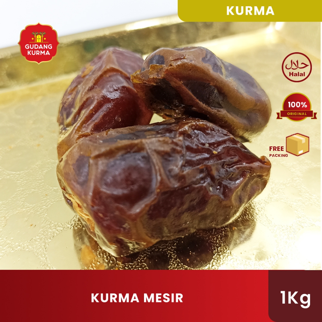 

Kurma Mesir Premium Gizza Dates Repack 1kg