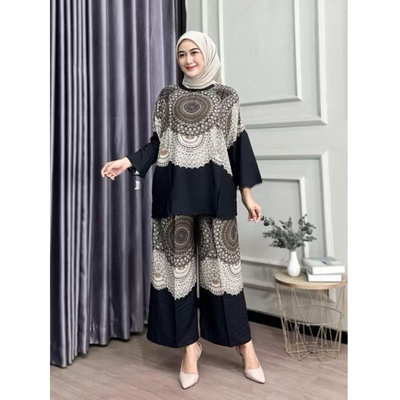 Wanita Pria Veronika Onset Rayon Premium Adem Jumbo Dalam Berbagai Motif