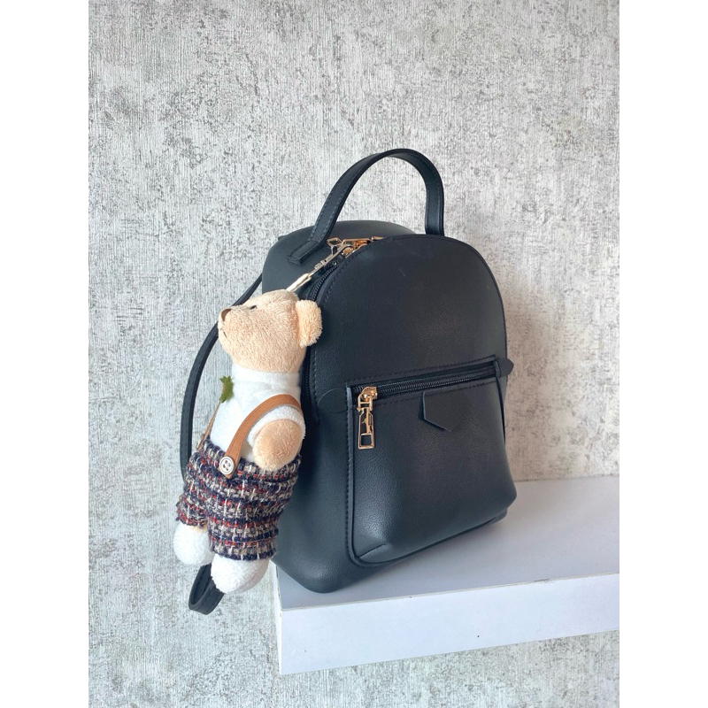 Preloved Tas Ransel Hitam Miniso