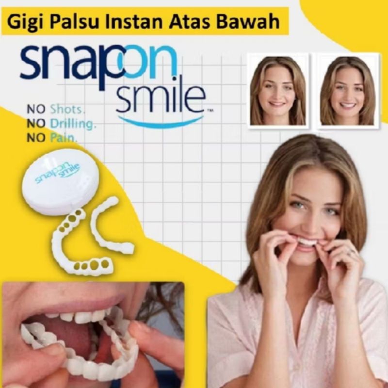 Gigi palsu lepas pasang" gigi palsu atas bawah" pelapis gigi atas bawah transparan " gigi palsu asli