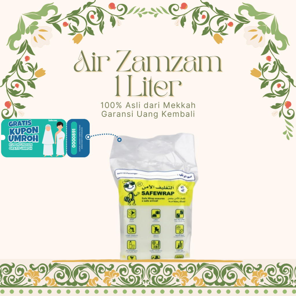 

Air Zam Zam Kemasan 1 Liter – Murni, Segar, dan Suci