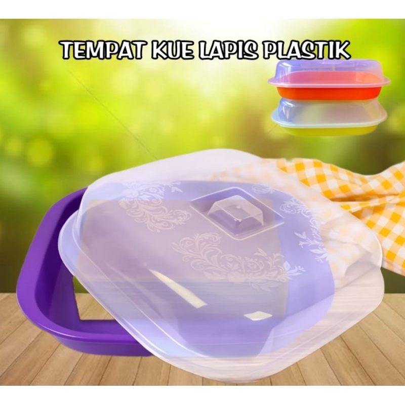 tempat kue lapis plastik