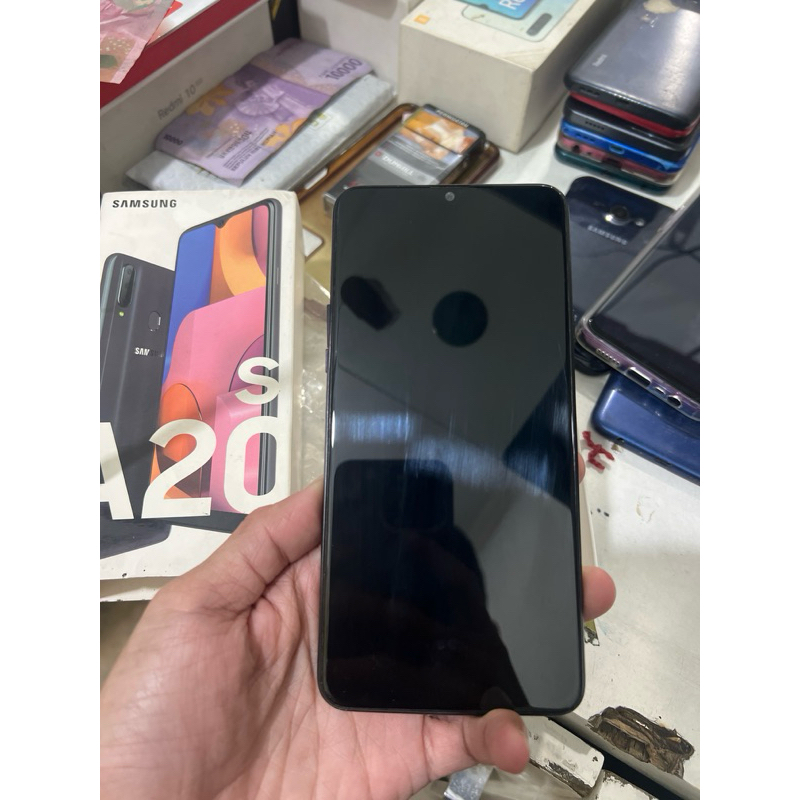 lcd samsung a20s original copotan