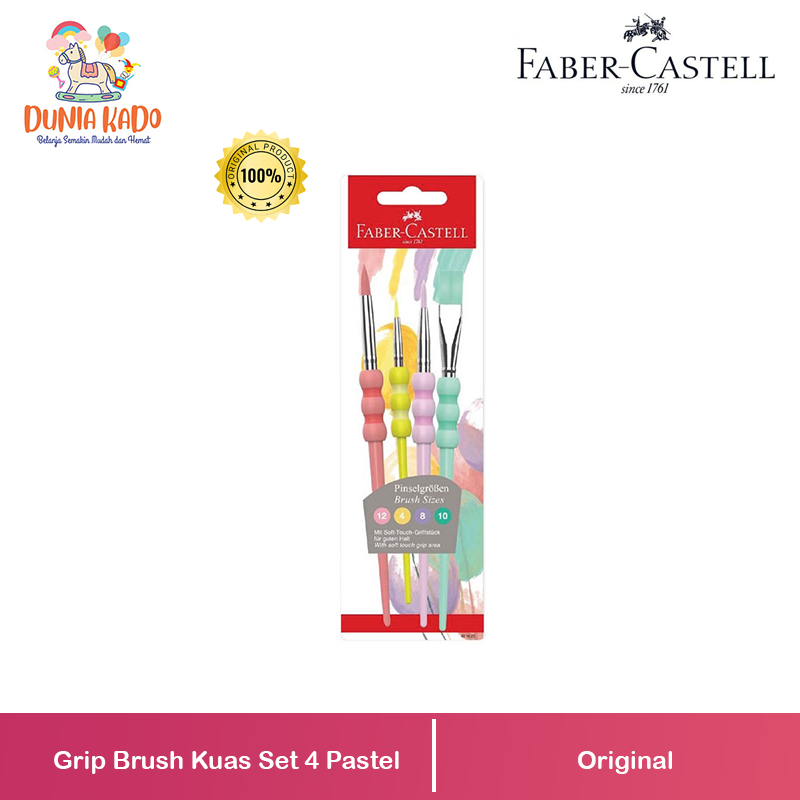 

Faber Castell Grip Brush Kuas Set 4 Pastel