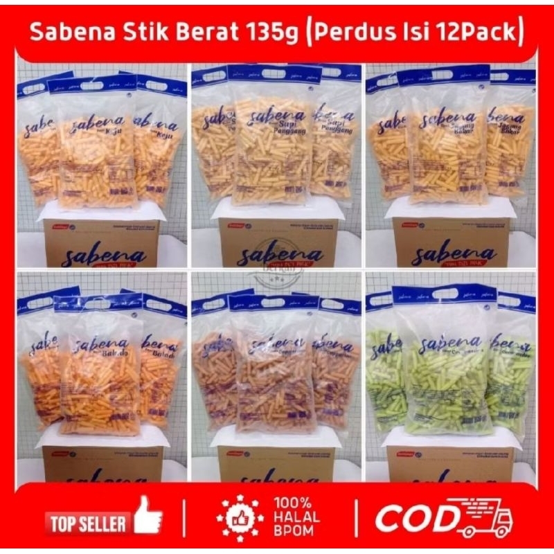 

SNACK SABENA STICK BERAT 135g EXP. 2026 DENGAN VARIAN RASA