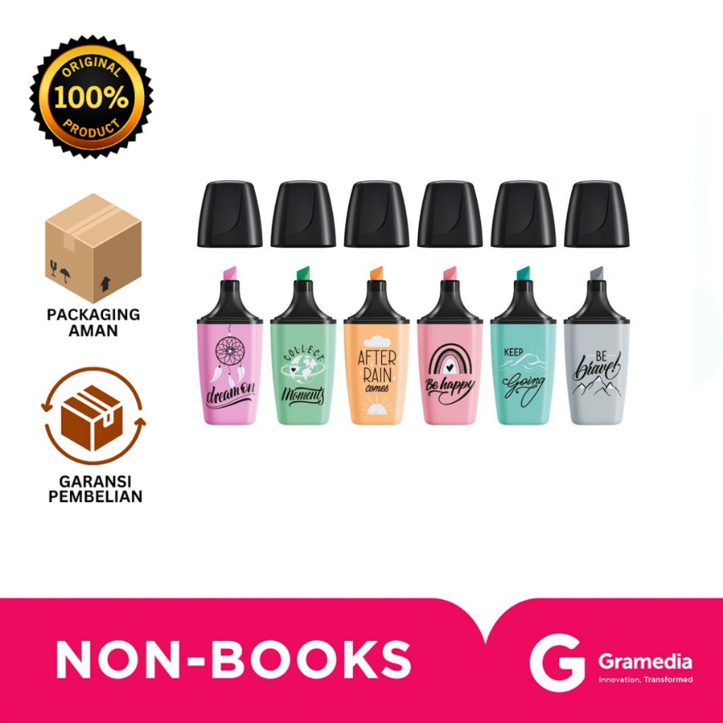 

Gramedia Bali - Parker Stabilo Highlighter Mini Pastellove