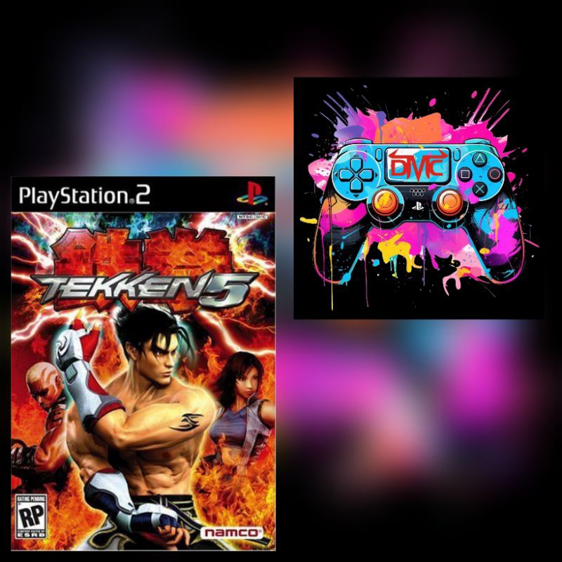 KASET PS2 BURNING TEKKEN 5 PS 2 KASET TULIS SPIDOL.