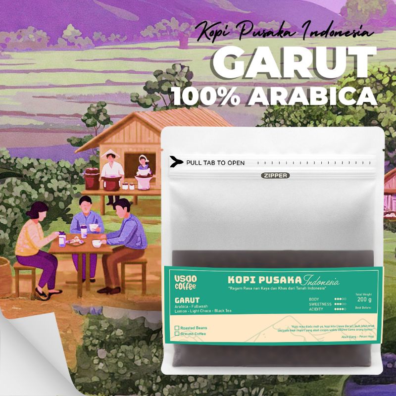

Kopi Pusaka Garut Arabica 200gr Single Origin Grade A