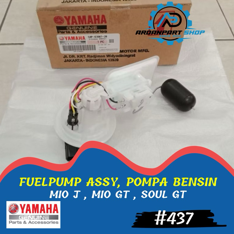 FUELPUMP ASSY MIO J , POMPA BENSIN SET MIO J , MIO GT , SOUL GT ORIGINAL YAMAHA 54P-E3907-20