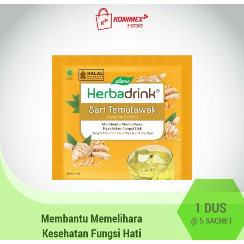 

HERBADRINK SARI TEMULAWAK 5pcs