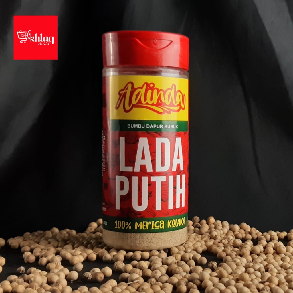 

Lada Putih bubuk Kolaka Asli kemasan praktis tidak boncos 50gr