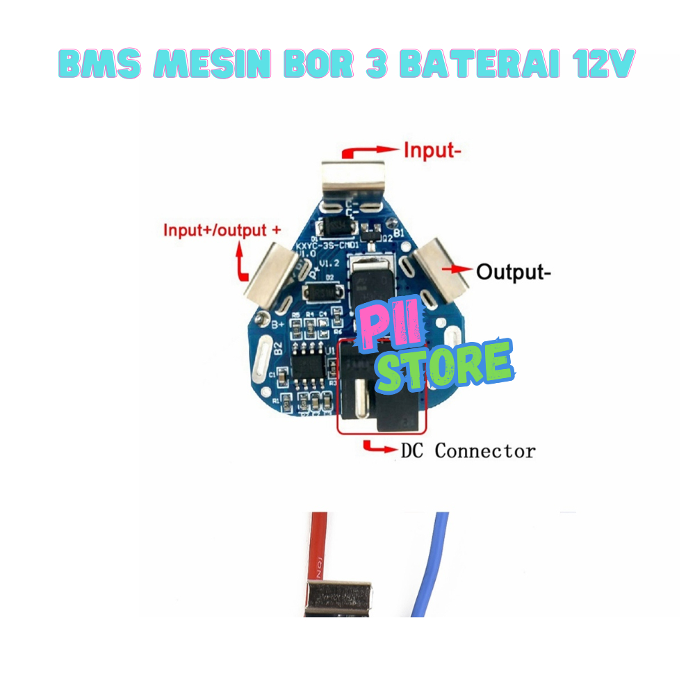 Beaded Bloom Bms12V 3S Modul Sparepart Bor Proteksi 12V Baterai Lithium 18650 Bor Cordless Bisa Buat