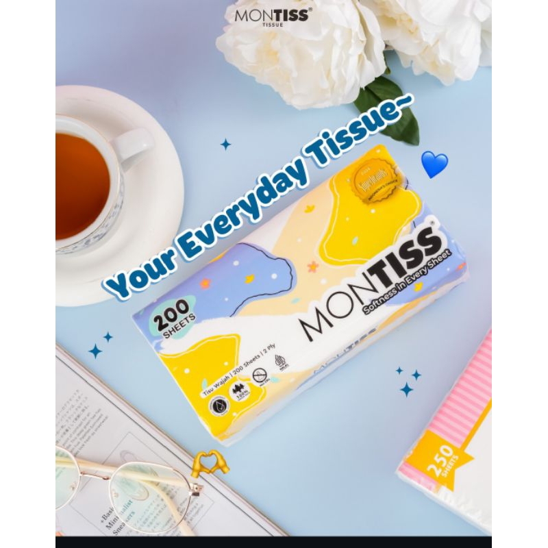 Montis Tissue Softpack 200 Sheets