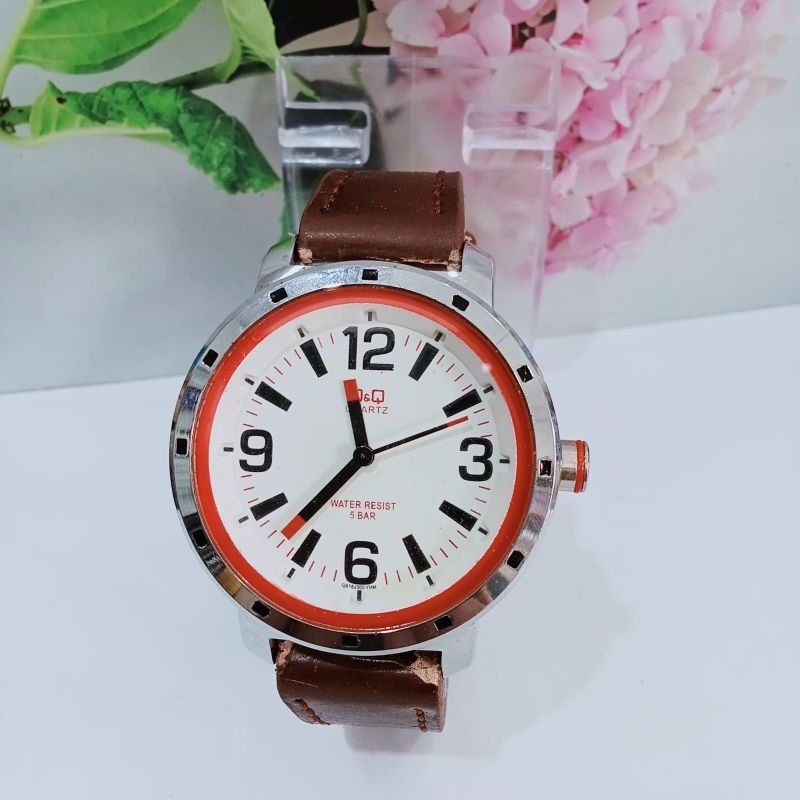 Jam Tangan Pria Tanggal Aktif Tali Kulit