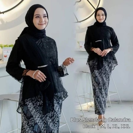 Oemah_Kebaya Setelan Kebaya Selendang JUMBO LD 98-140 CM / Kebaya Jumbo / Kebawa Selendang Modern
