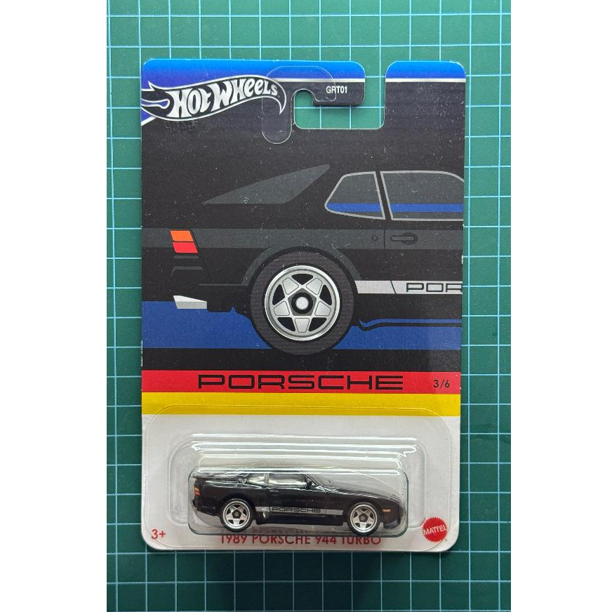 HOT WHEELS 1989 PORSCHE 944 TURBO PORSCHE EDITION BLACK