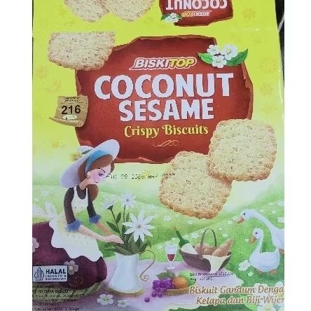 

biskuit coconut sesame