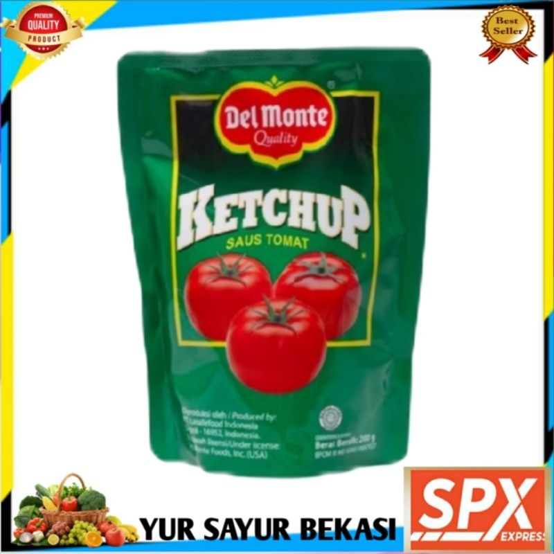 

Delmonte Tomat/Saus Tomat Delmonte 200gr (Pouch).