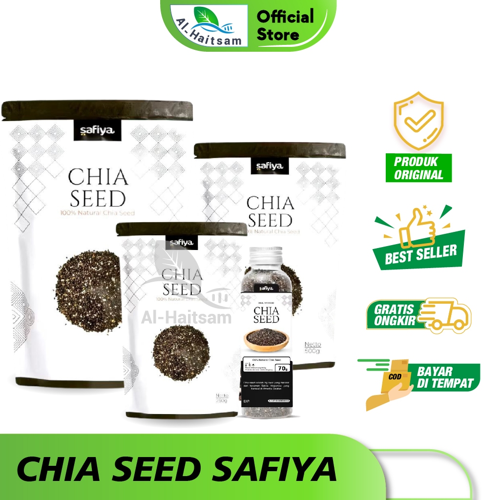 

Safiya Chia Seed 1 Kg - 500 gr - 250 gr / Biji Chia
