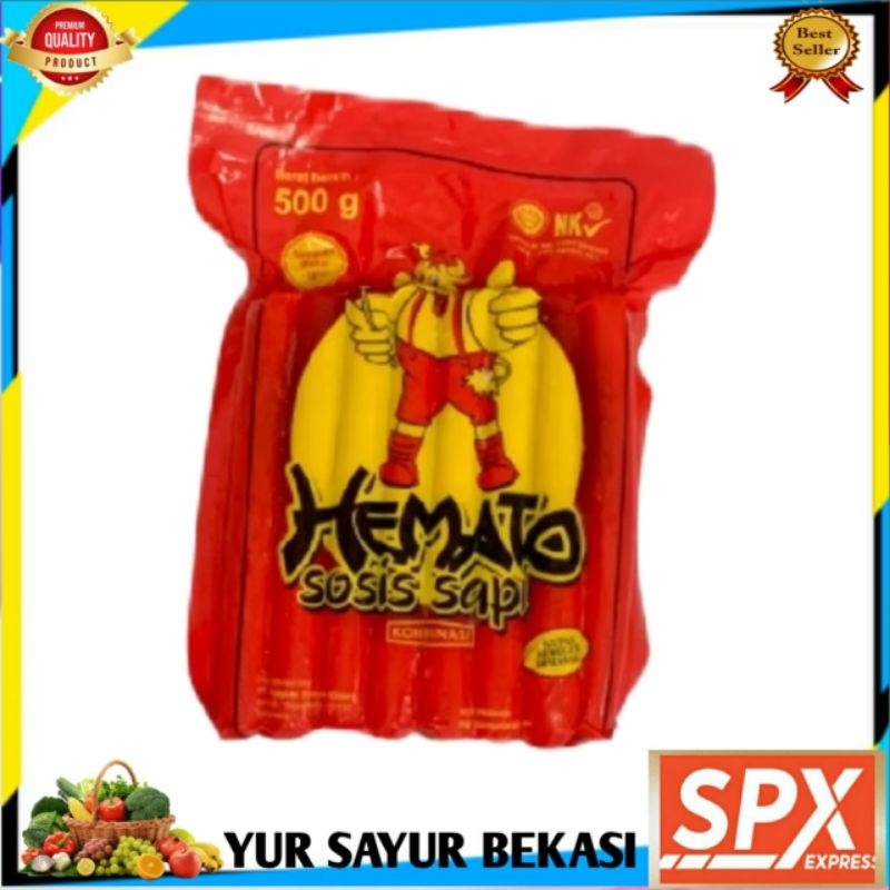 

Sosis Sapi Hemato/Hemato Sosis Sapi 500gr (isi 15).