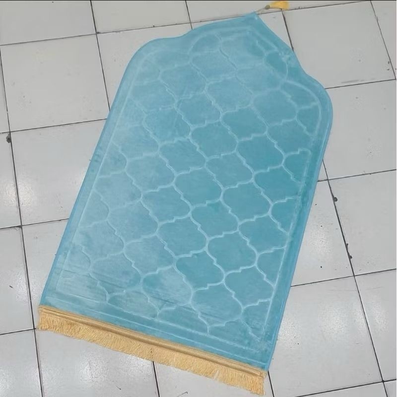 Sajadah kubah polos anti slip sejadah premium sejadah tebal polos 70x110
