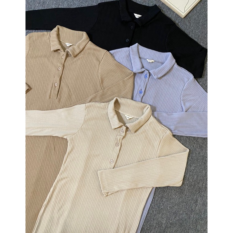 55READY Pure Polo Dress Knit Busui BIG size