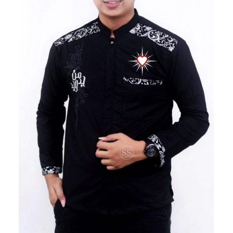 Hem Koko Batik PSHT Lengan Panjang (Kode B)